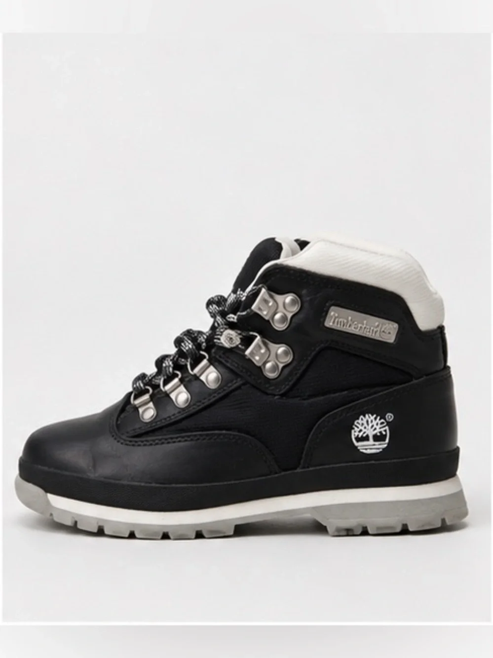 Timberland Women Black and White Lace-Up Boot